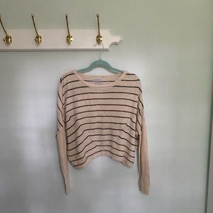 Urban Outfitters black and beige striped sweater